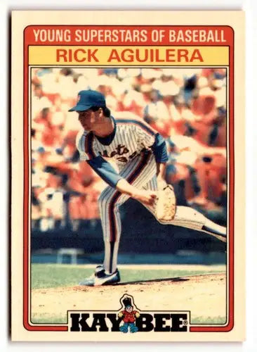 1986 Topps Kay-Bee Young Superstars of Baseball #1 Rick Aguilera NrMt-M ID:50400 - Trading Cards