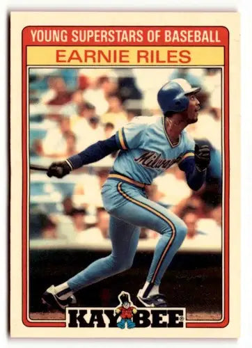 1986 Topps Kay-Bee Young Superstars of Baseball #26 Earnie Riles NrMt-M ID:50383 - Baseball Cards