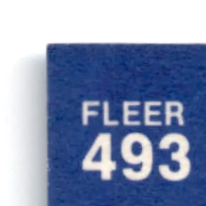 Blue square card with white numbers from Fleer Baseball Chicago White Sox Bill Dawley #493