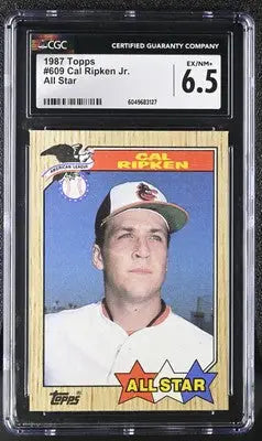 Graded Cal Ripken Jr. Topps Cal Ripken All Star Baseball Card CGC 6.5