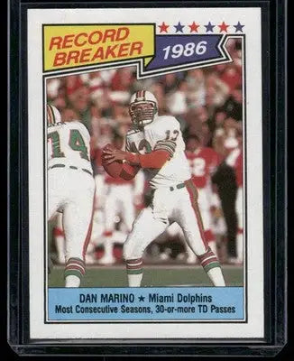 1987 Topps Dan Marino #6 Football - Football Card