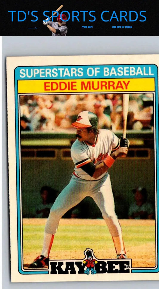 1983 Topps Superstars of Baseball Eddie Murray baseball card in 1987 Topps Kay-Bee set