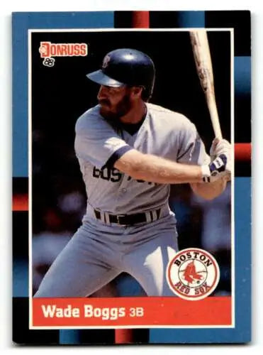 Original gloss 1988 Donruss #153 Wade Boggs Boston Red Sox baseball card EX/NM