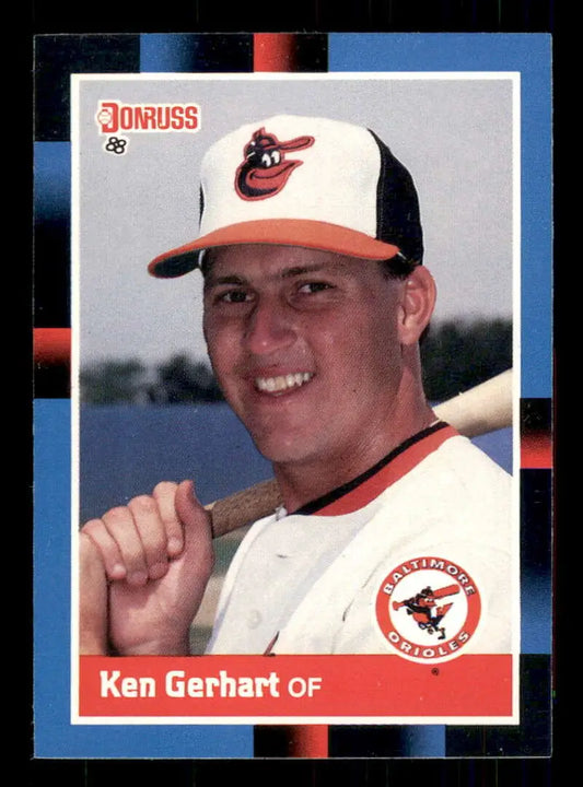 1988 Donruss #213 Ken Gerhart Baltimore Orioles Baseball Card for trading cards collectors