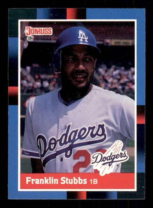 1988 Donruss baseball card of Los Angeles Dodgers player in white home uniform