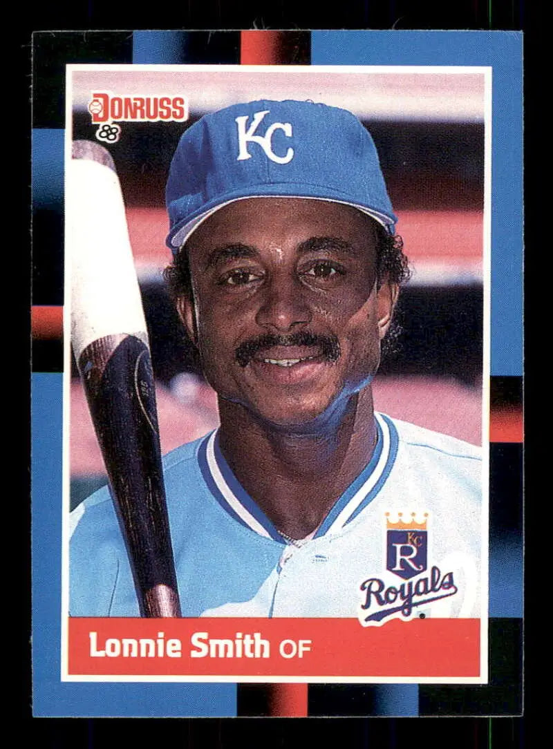 1988 Donruss Lonnie Smith Baseball Card featuring Kansas City Royals Outfielder