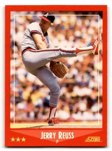 Jerry Reuss California Angels baseball card 1988 Score #270 original gloss collectible