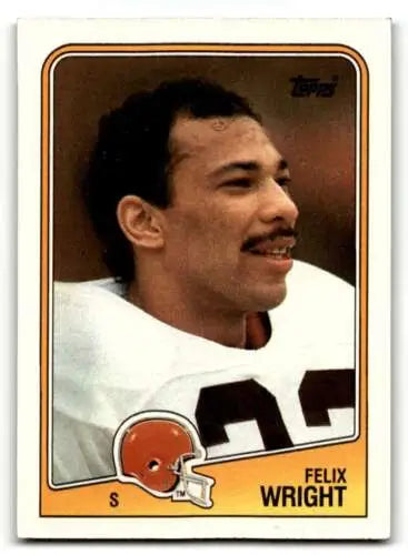 Felix Wright Cleveland Browns football card showcasing original gloss in EX/NM condition