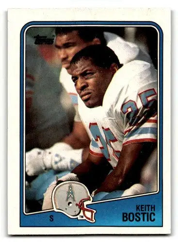 1988 Topps #114 Keith Bostic Houston Oilers Football Cards EX/NM ID:62463 - Trading Cards