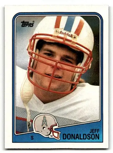 1988 Topps #115 Jeff Donaldson Houston Oilers Football Cards EX/NM ID:62464 - Trading Cards