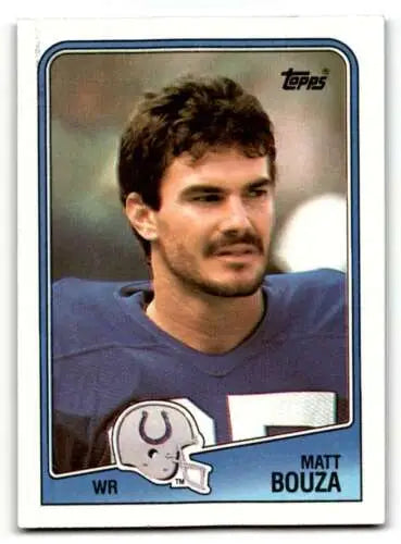 Matt Bouza Indianapolis Colts football card 1988 Topps original gloss condition