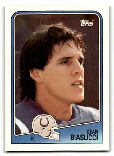 Dean Biasucci Indianapolis Colts football card with original gloss 1988 Topps #122