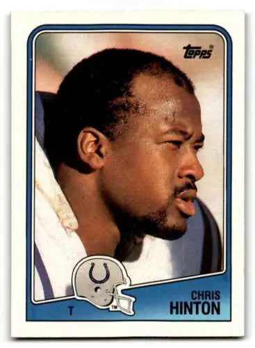 Chris Hinton Indianapolis Colts Football Card 1988 Topps #123 Original Gloss EX/NM