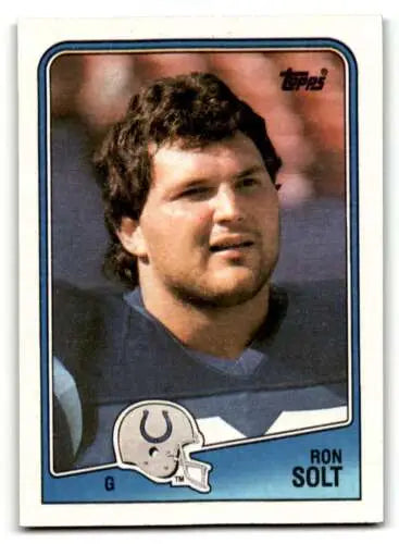 1988 Topps #125 Ron Solt Indianapolis Colts football card with original gloss quality