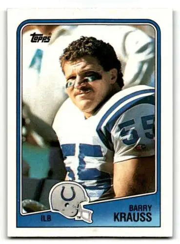 Barry Krauss Indianapolis Colts Football Card with original gloss in EX/NM condition