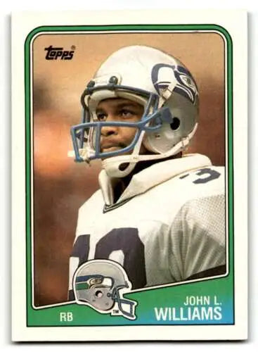 1988 Topps #133 John L. Williams Seattle Seahawks Football Cards with original gloss