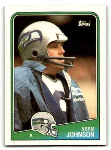 Norm Johnson Seattle Seahawks football card from 1988 Topps with original gloss