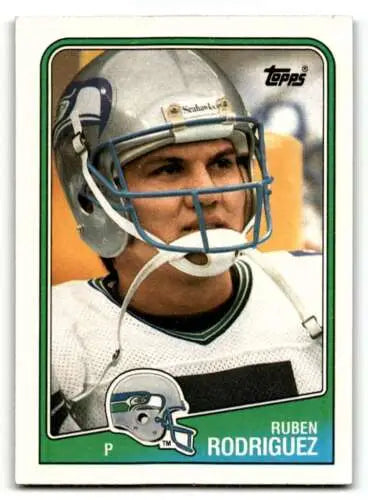 Ruben Rodriguez Seattle Seahawks football card with original gloss from 1988 Topps