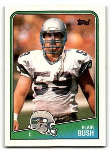 Blair Bush Seattle football card 1988 Topps #139 original gloss condition EX/NM
