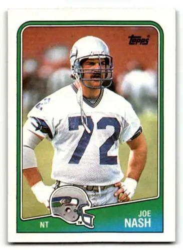 Joe Nash Seattle Seahawks football card with original gloss from 1988 Topps EX/NM