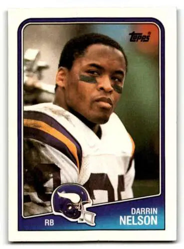 Darrin Nelson Minnesota Vikings football card with original gloss from 1988 Topps