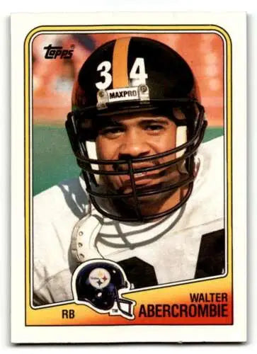 Original gloss 1988 Topps #164 Walter Abercrombie Pittsburgh Steelers football card