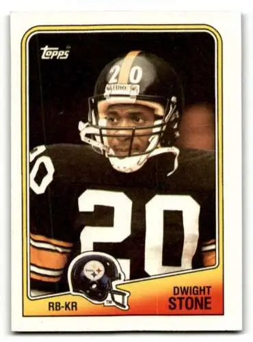 1988 Topps #167 Dwight Stone Pittsburgh Steelers Football Card with original gloss condition