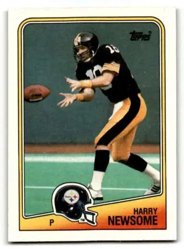 Original gloss 1988 Topps Harry Newsome Pittsburgh Steelers football card EX condition