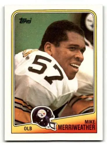1988 Topps #173 Mike Merriweather Pittsburgh Steelers Football Card with original gloss