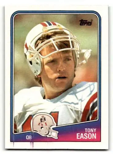 1988 Topps #177 Tony Eason original gloss England Patriots football card EX/NM