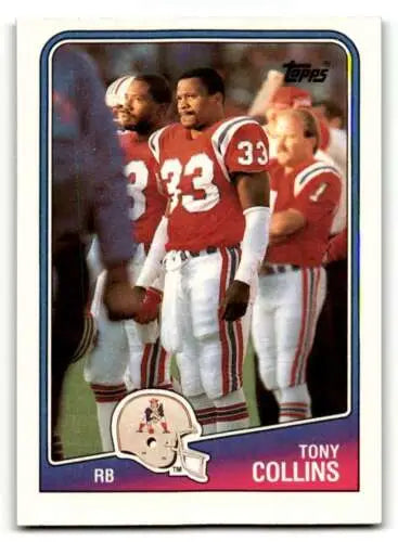 1988 Topps #178 Tony Collins New England Patriots Football Card with original gloss