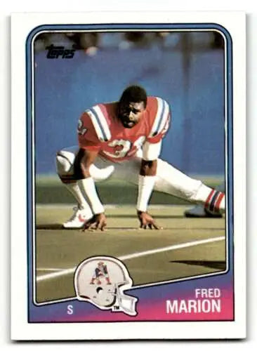 1988 Topps #188 Fred Marion New England Patriots Football Card with original gloss