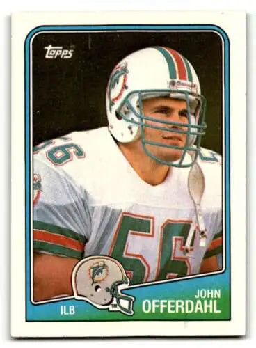 John Offerdahl Miami Dolphins Football Card 1988 Topps original gloss EX/NM