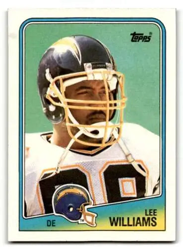 Lee Williams San Diego Chargers football card 1988 Topps original gloss condition