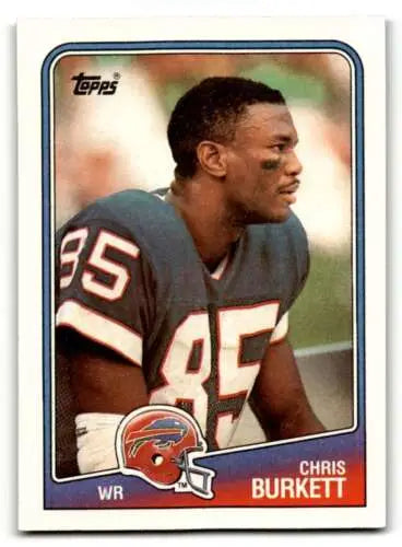 1988 Topps #225 Chris Burkett Buffalo Bills football card with original gloss