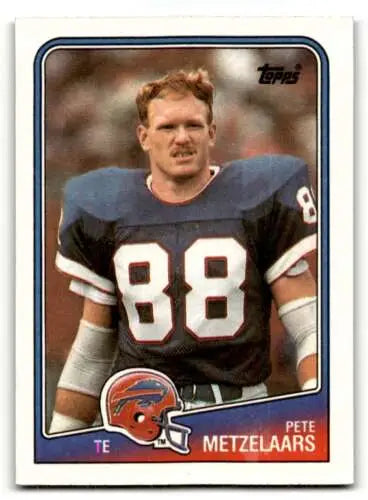Pete Metzelaars Buffalo Bills football card 1988 Topps #226 original gloss quality