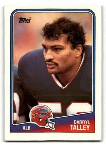Darryl Talley Buffalo Bills football card with original gloss from 1988 Topps #228