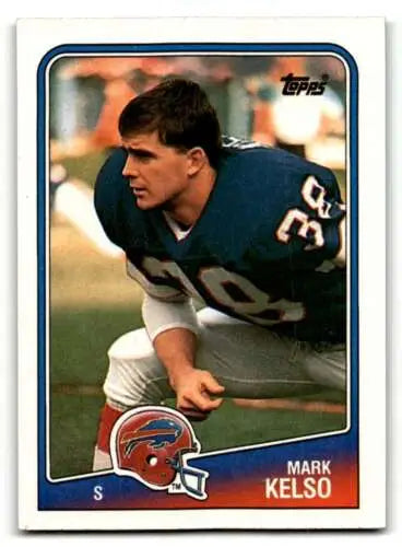 Mark Kelso Buffalo Bills football card with original gloss from 1988 Topps #231