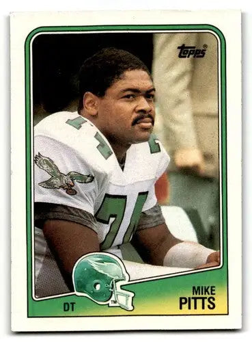 1988 Topps #243 Mike Pitts Philadelphia Eagles Football Cards EX/NM ID:62576 - Football Cards