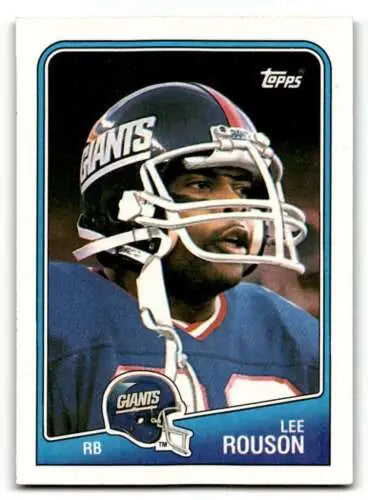 Lee Rouson 1988 Topps #274 New York Giants Football Card with original gloss