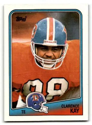 1988 Topps #28 Clarence Kay Denver Broncos Football Card with original gloss EX/NM