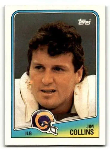 Jim Collins Los Angeles Rams football card from 1988 Topps with original gloss quality