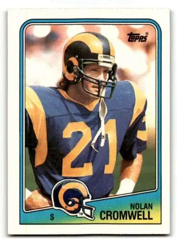 1988 Topps #299 Nolan Cromwell Los Angeles Rams Football Card with original gloss