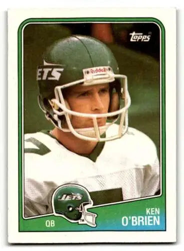 1988 Topps #302 Ken O’Brien New York Jets Football Card with original gloss finish