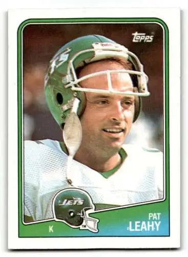 Pat Leahy 1988 Topps #308 New York Jets Football Card with original gloss quality