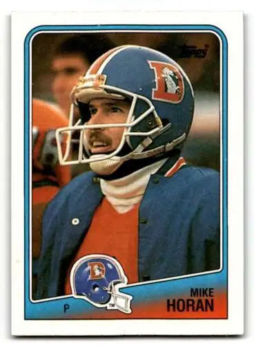 Mike Horan Denver Broncos football card from 1988 Topps in original gloss condition