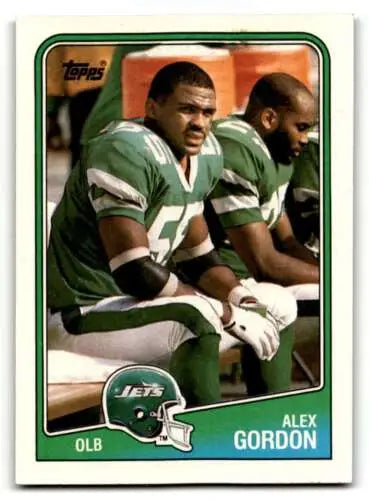 1988 Topps #310 Alex Gordon New York Jets Football Card with original gloss quality