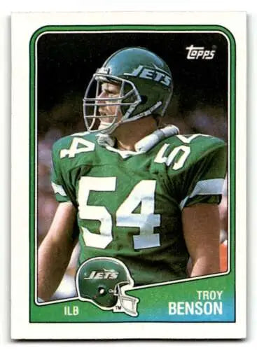 1988 Topps #311 Troy Benson New York Jets Football Card with original gloss