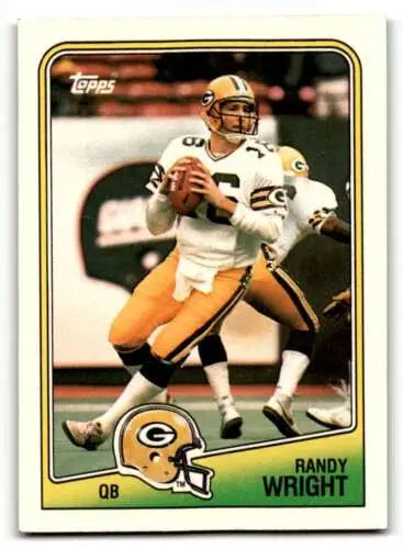 Randy Wright Green Bay Packers football card with original gloss 1988 Topps #315