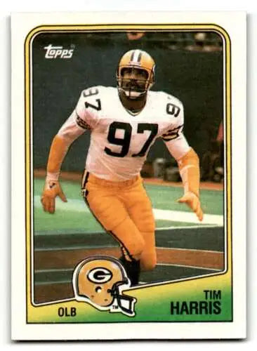1988 Topps #323 Tim Harris Green Bay Packers football card with original gloss condition